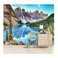 Forest Lake 3d Wall Murals For Living Room Simple Snow Mountain Wallpaper Home Decor Wall Paper For Walls 200 cm(W) x 140 cm(H)