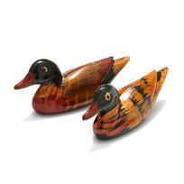 Resin Pair of Mandarin Ducks Chopstick Holder for Home Decoration Feng Shui Craft Display Ornament CLE 2pcs