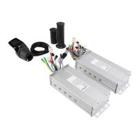36V 48V 1000W Electric Bike Dual Drive Motor Controller 886 Half Handle LCD Display Set white
