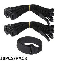 Self-adhesive Bicycle Accessories Nylon Hook & Loop Reusable Fastening Bike Tie Strap Cable Ties