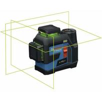 Bosch GLL 12V-100-33 CG 0601065401, linijinis lazeris, 3x360°, 30m, ±0,3mm/m, IP65, žalias, 12V, komplektas su LB10, DK20, 2.0Ah