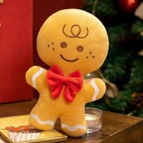 Christmas Plush Toy Set: Snowman, Gingerbread Man & Santa Claus Ornament Gift for Girls Small Gingerbread Man 12cm (0.05kg)