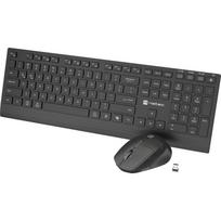 Natec Stingray 2 NZB-2315, belaidė klaviatūra ir pelė, 109 klavišai, 13 mygtukai, Bluetooth 5.0, 2.4 GHz, 1200-4000 DPI, juoda