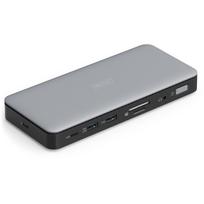 Digitus DA-70917 USB-C dokstotė, 11 prievadų, 2x HDMI, DP, 1GbE, 21V 150W, 3.5mm garso