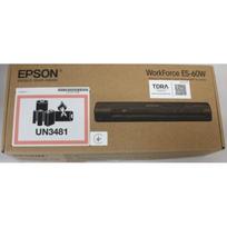 Epson WorkForce ES-60W B11B253401SO, nešiojamas skaitytuvas, A4, 600dpi, Wi-Fi, USB 2.0, LED, baterija, 300g