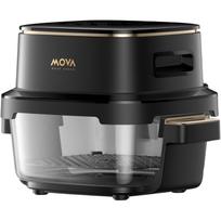 MOVA AF20 Pro karšto oro gruzdintuvė, 1700W, 4L+2.5L, 40-185°C, 8 programos, LED ekranas, bešepetėlis variklis, juoda