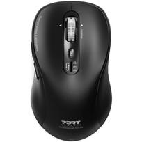 Port Connect Expert Mouse 900707C, belaidė, Bluetooth, 2.4 GHz, optinė, 6 mygtukai, 3200 DPI, juoda