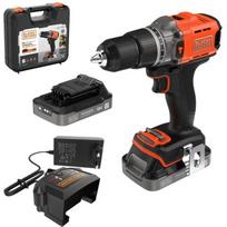 Black & Decker BCD383D2XK-QW, gręžtuvas su smūgiu, 18V, 2x2Ah, 45Nm, 10mm, bešepetis, LED, 2 greičiai
