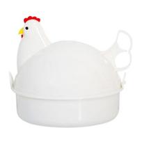 Egg Cooker Chicken Shape Microwave Egg Boiler Steamer with Lid for Soft Hard Boiled Eggs And Steaming Dumplings Sweet Potatoes Kitchen Tools