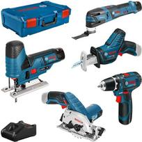 Bosch 0615A0017C 12V belaidžių įrankių rinkinys, 5 vnt., XL-BOXX, 3x3.0Ah, įkroviklis, 12V-40