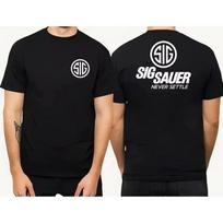 2026 Summer New Style Sig Sur Gun Pattern HighQuality Comfortable Casual Print Mens TShirt XL