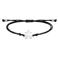 Austas Juodas Virvės Dėlionės Apyrankė Moterims Vyrams Individualizuotos Draugystės Apyrankės Motinai Tėvui Valentino Dienai Gimtadieniui Papuošalai 16cm-26cm black