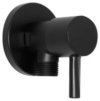 Ceramic Angle Valve 1/2 X1/2  , Black