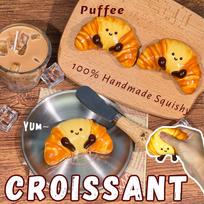 JC Croissant Food-grade Silicone Squishy, Creamy Soft Adhesive Toy, Taba Squishy, Happy Game Pinching Toy, Slow Rebound, Stikcy United States