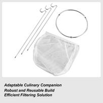Jam Strainer Sieve Stand Kit Stainless Steel Jelly Strainer Stand Reusable Kitchen Sieve Stand For Jellies Conserves Fruit Soup CN