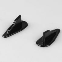 Universal EVO-Style PP Roof Shark Fins Spoiler Wing Kit  Generator Black #0