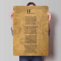 Rudyard Kipling Poema Skardos Ženklas Motyvacinis Plakatas Sienos Menas Freska Metaliniai Ženklai Sienos Meno Dekoras Namų Dekoro Aksesuarai 20x30cm（7.8x11.8inch）