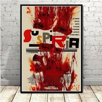 Suspiria Klasikiniai siaubo filmų plakatai ir spaudiniai Drobės tapyba Modernūs sieniniai paveikslai Ant sienos Menas Svetainei Namų dekoras 21x30cm No Framed