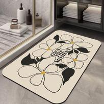 Modern Simple Diatom Mud Bathroom Floor Mat, Simple Non-Slip Mat, Quick-Drying, Dirt-Resistant And Easy To Take Care Of Bathroom Floor Mat 40 * 60cm (diatom mud)