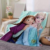 1 vnt. „Frozen“ Elzos ir Annos snaigės pledas Puikiai tinka namų dekoravimui, sofos užvalkalui, lauko naudojimui, dovanoms, minkštas pledas miegamajam, svetainei 80cmx120cm