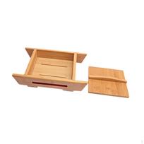 Pasidaryk pats tofu gaminimo aparatas su nutekėjimo grioveliu medinis rėmas sūrio gamybai Size S beige