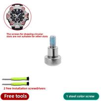 Metal Watch Accessories For Casio GST-B100/S100/120/330/400G/410 Stainless steel Dial Front Screw Surface Decoration Screws Tool Front cover screw