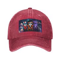 Incredibox Music Video Game Washed Denim Cap Casual Baseball Caps Adjustable Hat Summer Unisex Baseball Hats One Size