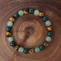 rich money bracelet women tiki Bohemian Natural stone Tiger eye stone bangles trendy Holiday Teacher's Day ladies jewellery