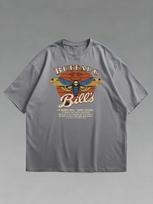 Buffalo Bills kūno losjonas Vintage siaubo filmo marškinėliai 100% medvilnė apvalia apykakle trumpomis rankovėmis vasaros laisvalaikio vyriški marškinėliai Streetwear S
