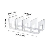 4Grids Handbag Storage Shelf Closet Divider Shelf Women Luxury Acrylic Bag Cabinet Purse Storage Racks Home Wardrobe Organizer