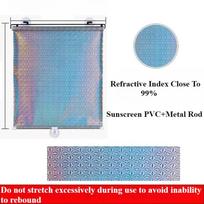 Nail-free Roller Blackout Blind Retractable Anti-ultraviolet with Suction Cup Home Office Curtains Side Cars Windscreen Sunshade 40x60cm