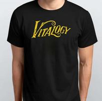 Marškinėliai Vitalogy Vintage Jam Vitalogy Unisex T-SHIRT S M L XL XXL 3 4 XL Juodi S įvairiaspalvis