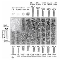 Glasses Screw Set Nose Support Lens Leg Nut Frameless Glasses Spacer Cap Accessories 18 Specification Screw Set Box The screw 1 box