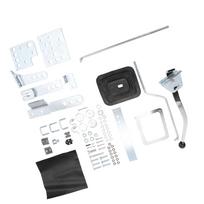 Automatic Floor Shifter Kit 3 4 Speed with 11in Gear Lever Black Knob MR Gasket 7668 Replacement for TH350 TH400 700R4 white