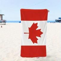 Canada Flag Beach Towel: Perfect for Sunny Seaside Adventures! Suitable for towels, bath towels, beach towels 70cmx140cm