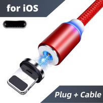 Led 2.0A USB įkroviklio laidas C tipo laidas Mikro USB mobiliojo telefono greitas įkrovimas IOS raudona