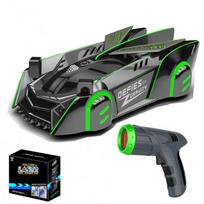 Infrared Laser RC Wall Climbing Car 2.4GHz Remote Control Anti-Gravity Ceiling Drift Stunt Racing Vehicle with Lights Kids Toys R-701S-Green black