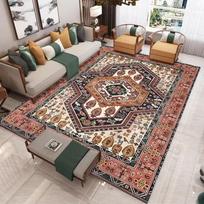 Traditional Turkish Area Rug, Medallion Carpet Bohemian Living Room Rug, Vintage Style Floor Decor, Washable Rug, Non Slip Rug 40x60cm