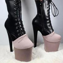 2 Pieces Pole Dance Shoe Protectors Clothing Accessories Easy Installation Professional Covers for 35 36 gray