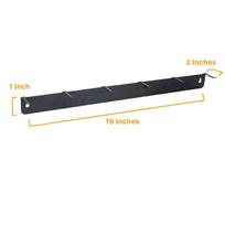 6-Hook Metal Wall Organizer for Brushes Tools and Car Accessories Designed for Garage and Mobile Van Storage to Save Space China Mainland