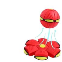 Dog Toys Outdoor Fun Toys Flying Saucer Ball Magic Deformation UFO NO Led Light For Boy Girls Decompression Gift