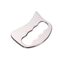 Yousheng Stainless Steel Fascia Scraper Tool Gua Sha Massager for Muscle Recovery And Tendon Relief Ergonomic Lactic Acid Relief Tool for Athletes 1pc white