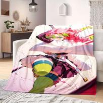 Giyu Tomioka Water Flannel Blanket Warm,Comfortable,Suitable for Bedrooms,Sofas,Beds,Chairs,Picnics,Travel 75x90cm