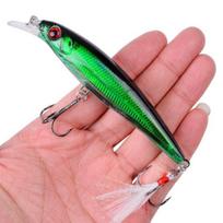 11.2CM/13.6G Minnow Bionic Lure with Sharp Hooks Tongue Hard Artificial Swimbait Freshwater Saltwater Trout Bass Fishing Accessories