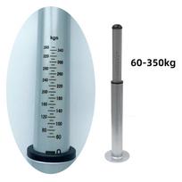 Karavano kalibruotas priekinio svorio matuoklis 60-350kg Priekabos vilkimo jungties svorio svarstyklės RV kemperio valties aksesuaras silver(60-350kg) white