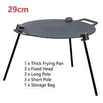 29/33/36cm Grill Induction Cooker with Adjustable Bracket Non-stick Barbecue Plate Multi-Purpose Skillet Tray Fry Pans Picnic