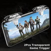 1 Pair NEW Mobile Phone Gaming Controller Aim Shooting L1 R1 ABS Alloy Key Button PUBG Game Trigger for IPhone Android Universal Standard
