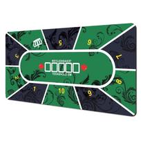 Texas Holdem Large XXL Rubber Antislip Waterproof Portable Table Pad Poker Mouse Pad Keyboard Office Table Game Players Layout 800x300x2mm blue