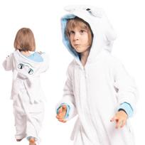 Pižama vaikams vaikiška kigurumi vienas gabalas kostiumas drakonas baltas 105-115 white