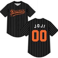 Joji Demons 00 Beisbolo Džersis Mygtukais Trumpomis Rankovėmis Vasariniai Marškiniai Laisvalaikio Unisex Streetwear Hop Hop Grafika Merch XXS black